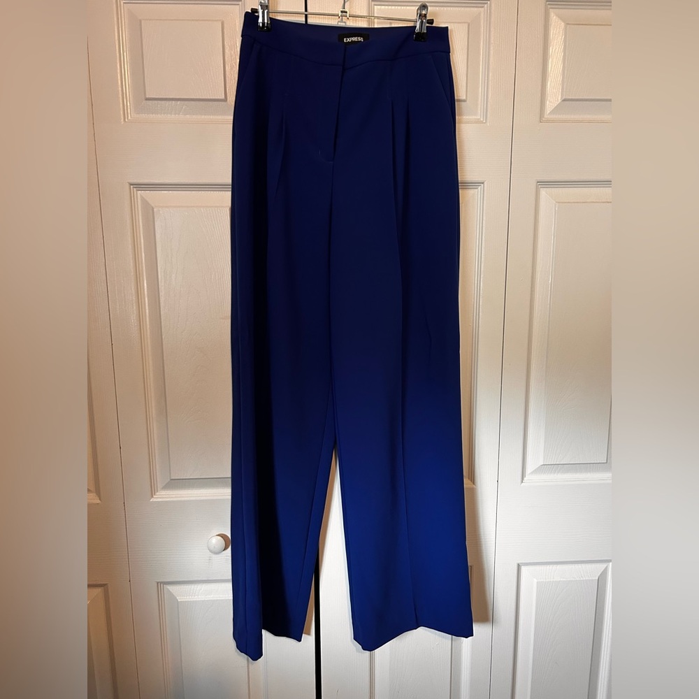 Express Royal Blue Wide Leg Pants